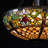 20" 5 - Lights Vintage Tiffany Stained Glass Chandelier Dimmable