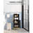 Bathroom Storage Cabinet, Corner Floor Cabinet With Door & Shelves, 2Hooks, Small Narrow Storage Organizer, Toilet Paper Cabinets For Small Space-1839684146