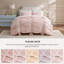 Ensemble d'édredon rose pour lit-123165326-123165328