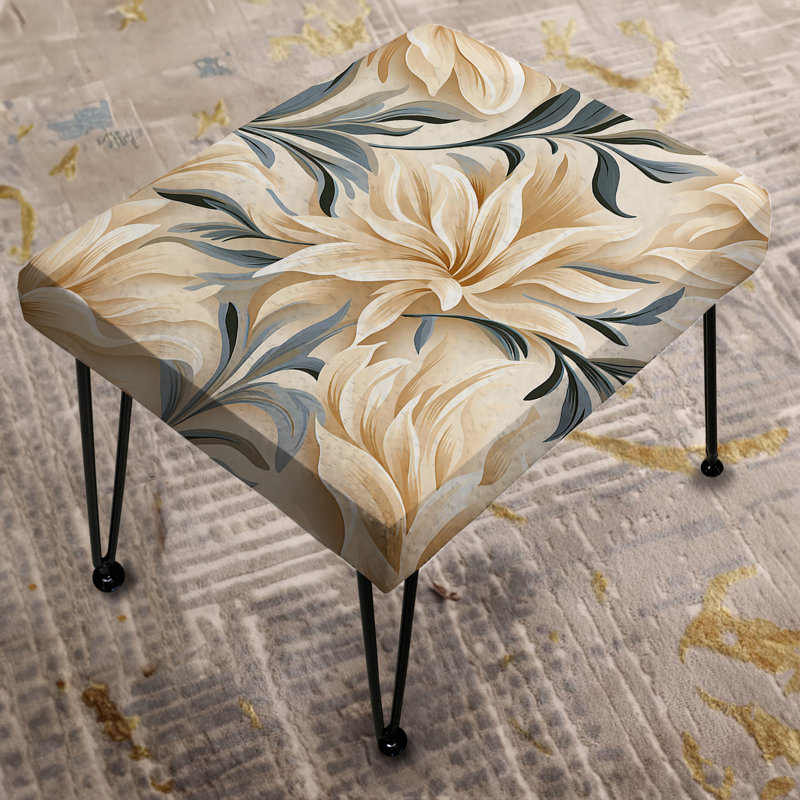 Driftwood Elegance Tropical Pattern - Tropical Rectangle Ottoman
