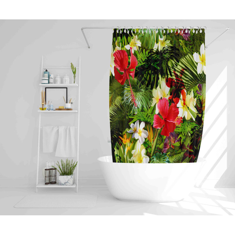 Amare Polyester Shower Curtain, 168cm H x 168cm W