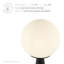 Apex Glass Globe Glass Table Lamp In White Black-1473498601