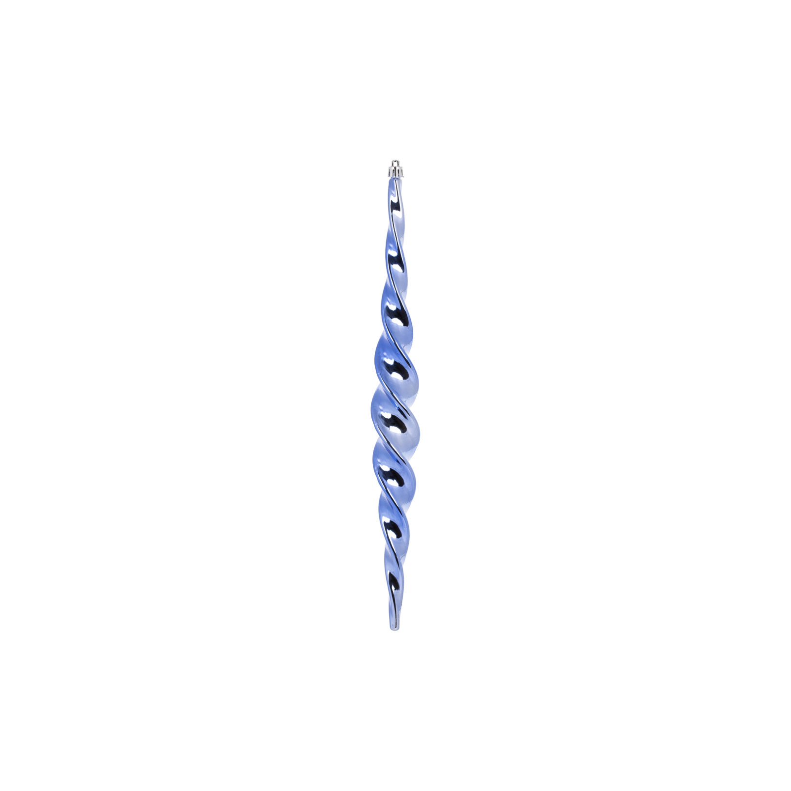 Shiny Spiral Icicle Christmas Ornament, Periwinkle