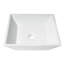 Lavabo vasque de salle de bain carré blanc