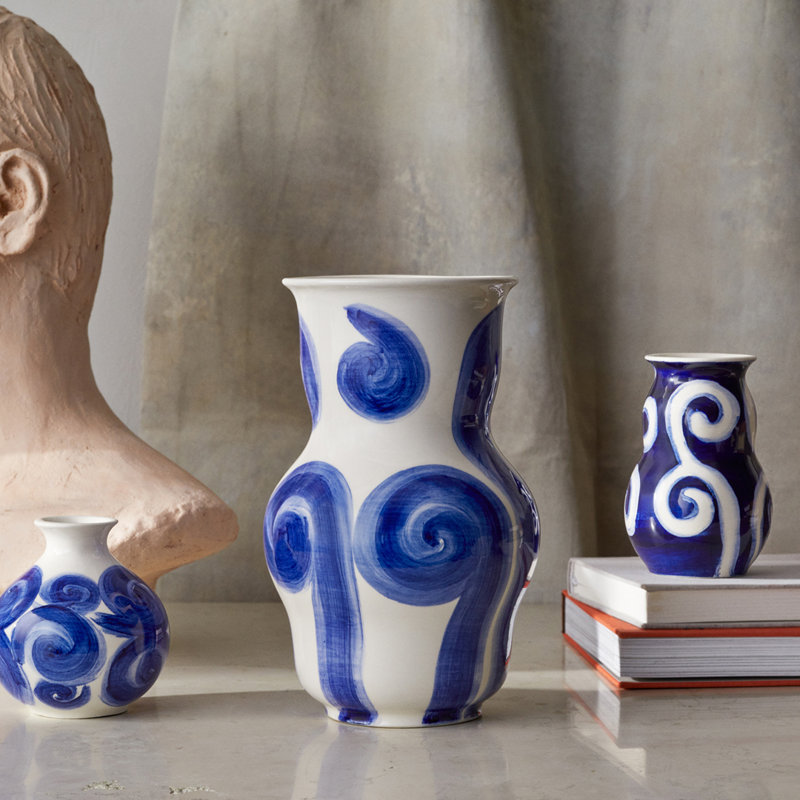 Tulle Earthenware Table Vase