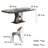 Microcrystalline Stone Dining Table And Chair 4 - Person Pedestal Dining Set-101079145-101079146