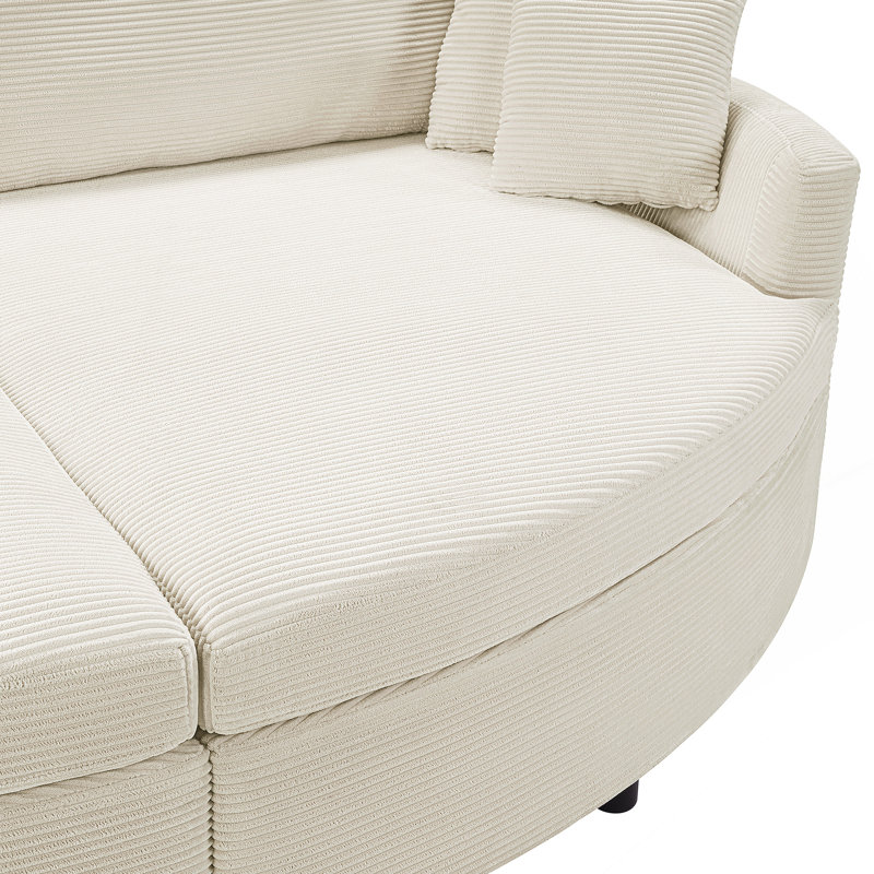 Très grand canapé-lit double avec siège profond et ports USB, idéal pour se détendre dans le salon, avec coussins amovibles et confort amélioré