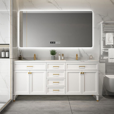 Nordic modern light luxury bathroom Vanity
