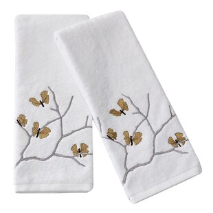 100% Cotton Embroidered Portuguese Themed Decorative Terry Cloth Kitchen Hand Towel, Set of 4