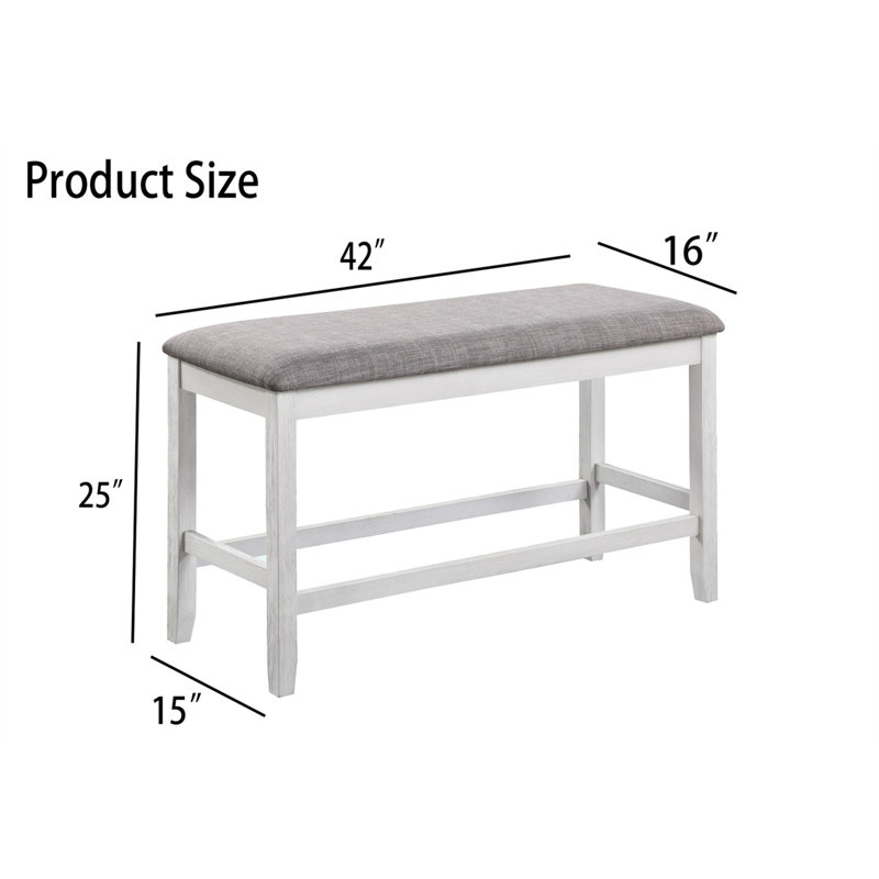 Naliya Fabric Office Bench