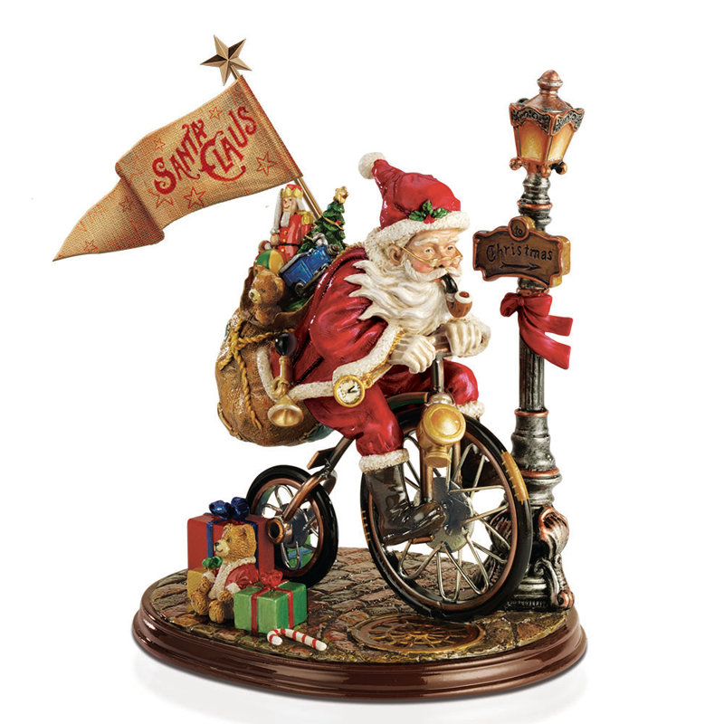 Le père noël arrive à la ville