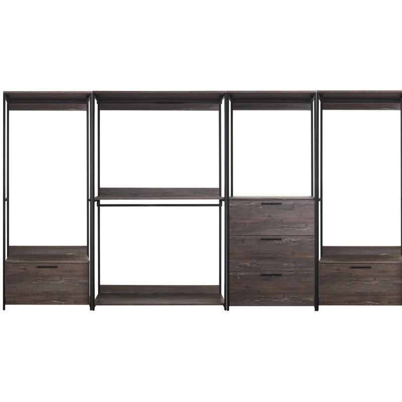 Garde-robe modulaire: personnalisez votre espace de rangement grâce à des compartiments très profonds et rustiques
