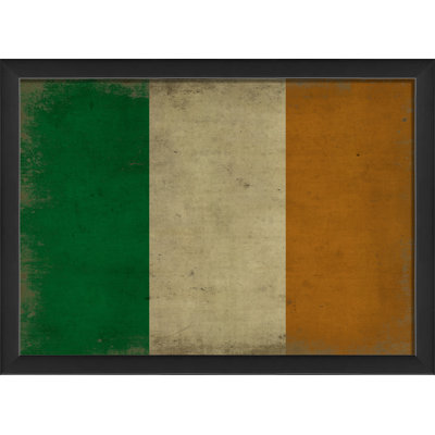 « irish flag iii », impression encadrée