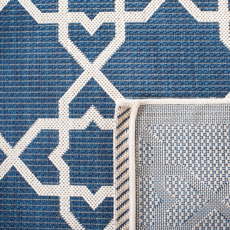 Tapis performance géométrique Courtyard, Rectangle 4 pi x 5 pi 7 po