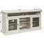 Meuble télé jusqu'à 65 po, gris pierre avec rangement résistant, l 60 po x P 15,52 po x H 29 po, support moderne pour téléviseur de 65 po, gris-118013473