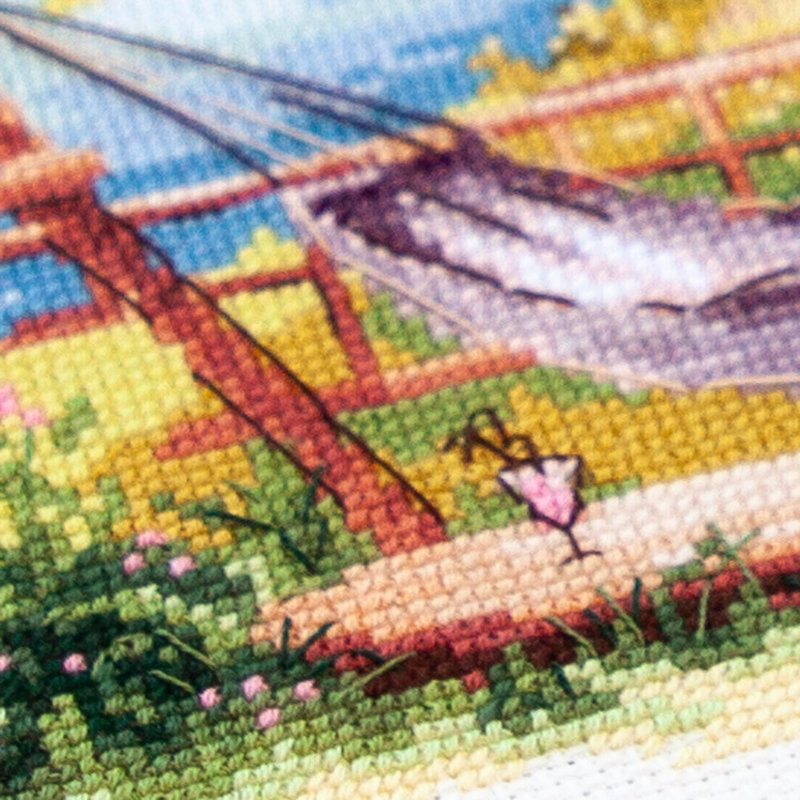 Kit de point de croix compté « Prenez le temps de vous détendre » de Magic Needle 70-10