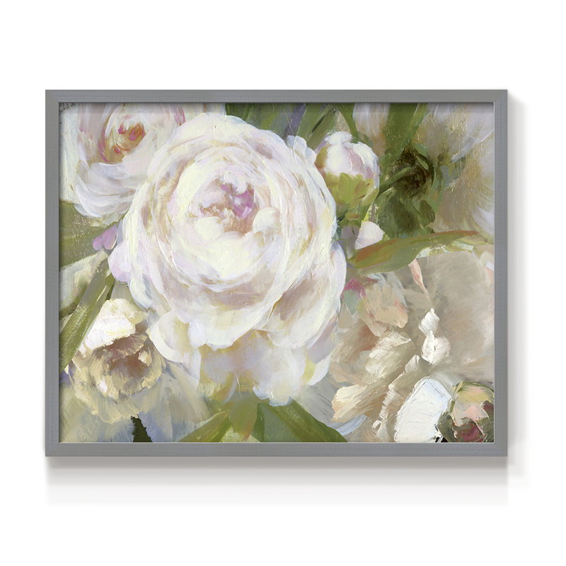 Beauté rosée - reproduction encadrée, H 8 po x l 10 po, Gris