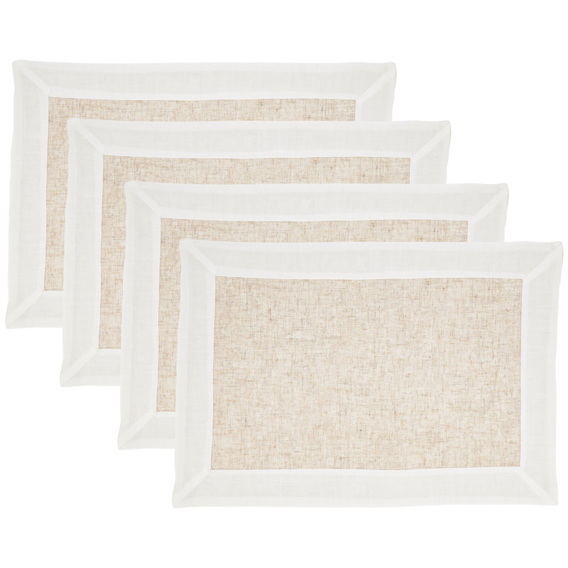 Ensemble de napperons 4 pièces, Naturel