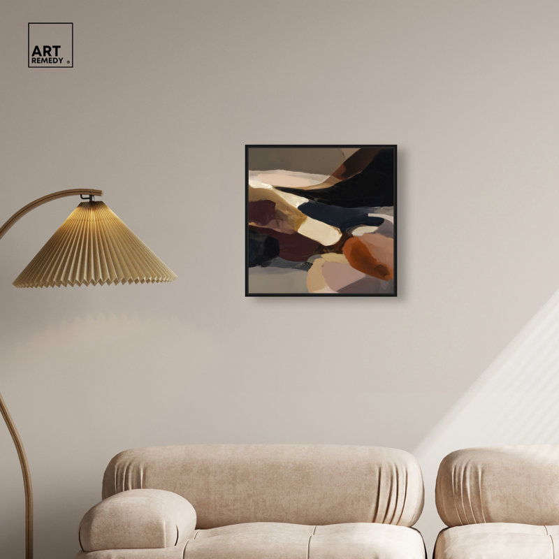 Décoration murale de bureau encadrée Earth Earth II par Art Remedy, cadre noir, 20 x 20, 21"H x 21"W, Black Frame