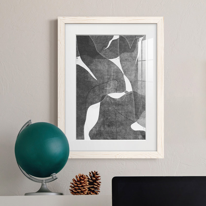 Night Bloom III Premium encadré mat - prêt à accrocher, H 43,5 po x l 31,5 po x P 1 po, Papier avec cadre blanc, Blanc