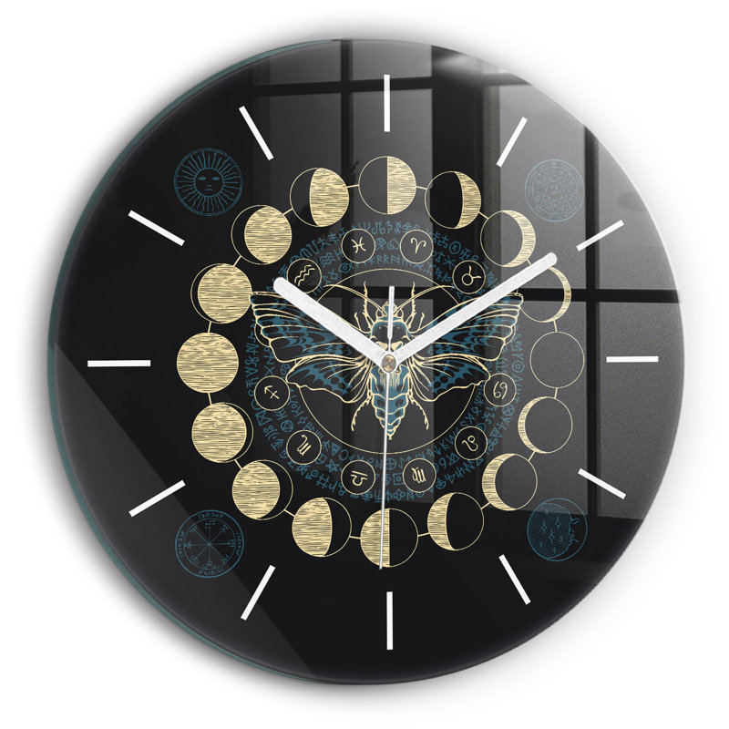 Glass Wall Clock