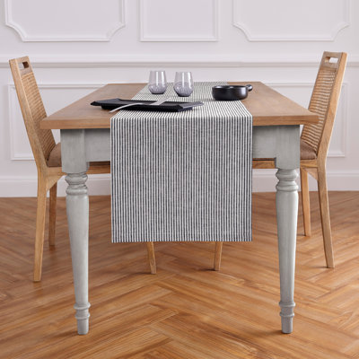 Narrow Stripe - 100% Pure Linen  Table Runner