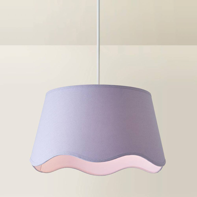 Alazar Linen Blend Empire Lamp Shade ( Slip-On ), Purple, 25.5cm H x 45cm W x 45cm D
