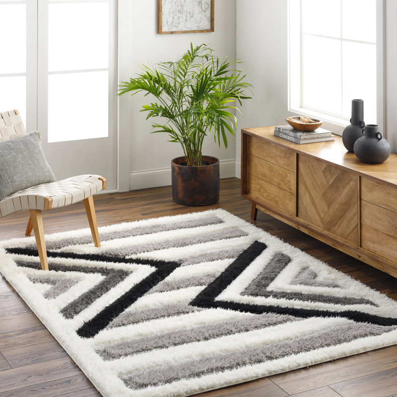 Teylie Striped Indoor Rug, Rectangle 7'10" x 10'
