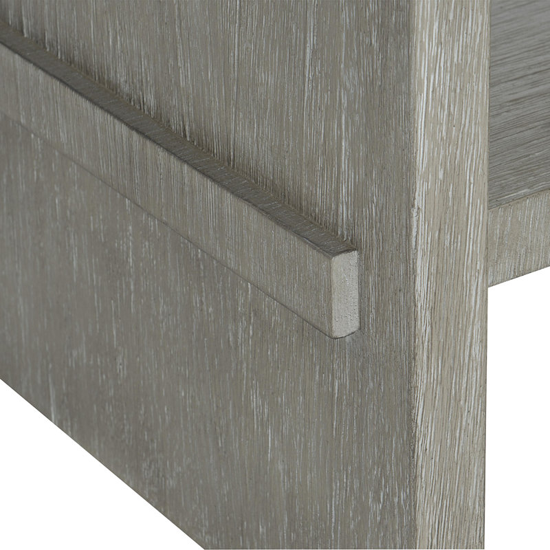 Foundations 28'' W Solid Wood Nightstand, Light Shale