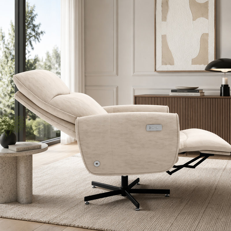 Fauteuil inclinable électrique pivotant