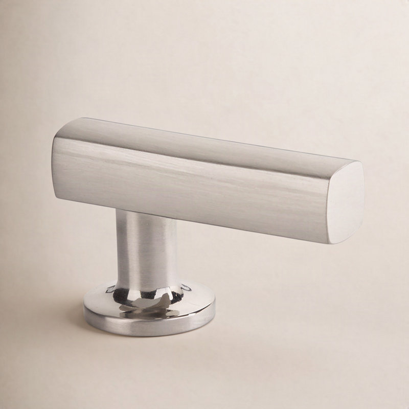 Urban Modern Bar Knob, Satin Nickel