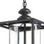 Luminaire suspendu carré 3 lumières lanterne Chesson