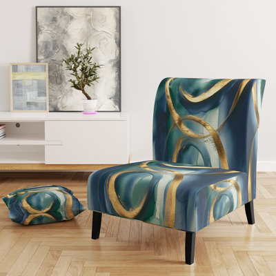 Fauteuil de chambre rembourré Glam Mettalic II