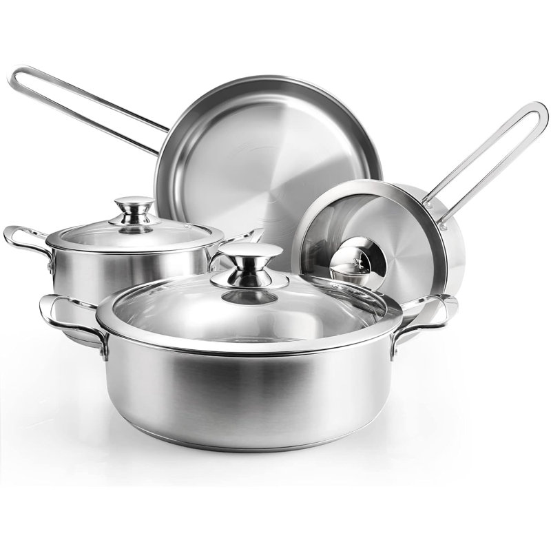 7-piece Stainless Steel Cookware Set