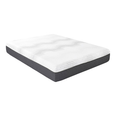 Matelas King 30 cm (12 po) - Ressorts ensachés en mousse à gel de thé - Tissu blanc respirant et régénérant - Construction à 4 couches confortable