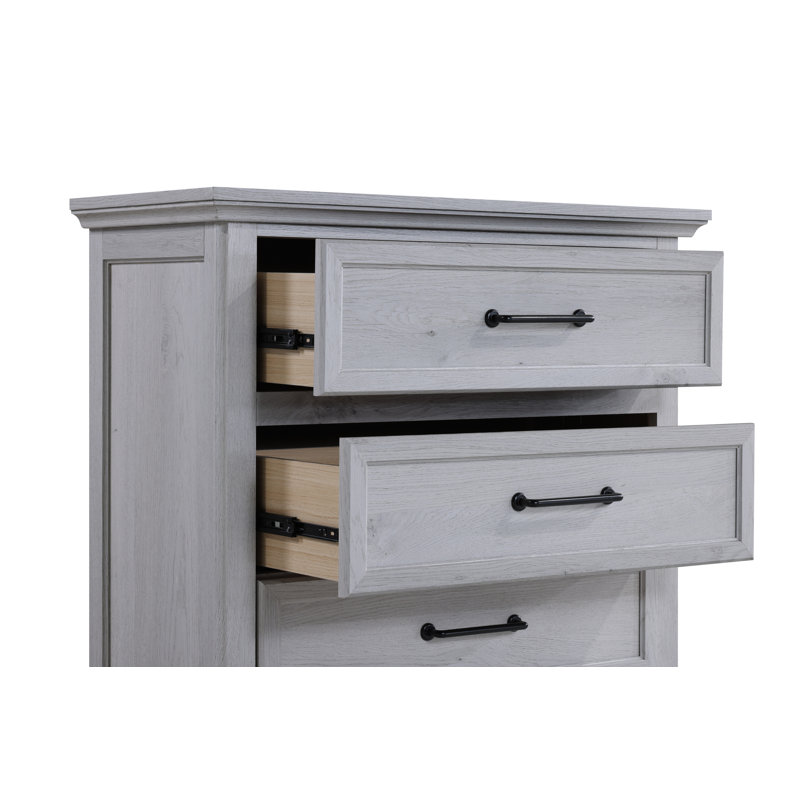 Warm Gray 5-Drawer Chest