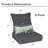 Coussin de siège et de dossier extérieur Lucy (ensemble de 2 sièges, 2 dossiers, 2 coussins)-560351762