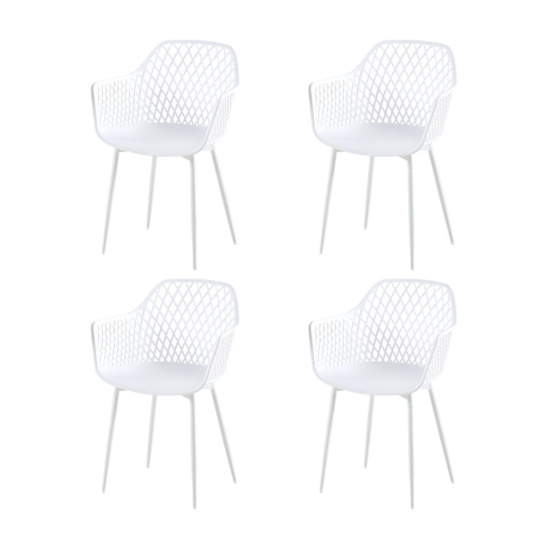 Haney 4 - Person Dining Set, White