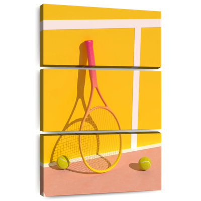 Raquette de tennis inclinée Sireci