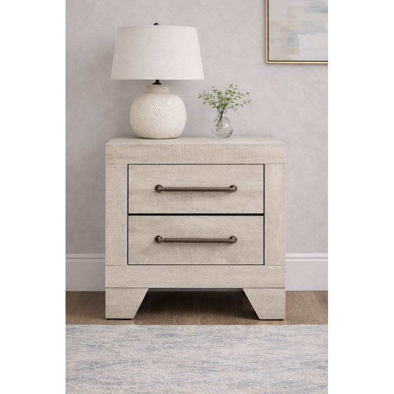 Mittal 21.5" W Solid Wood Nightstand