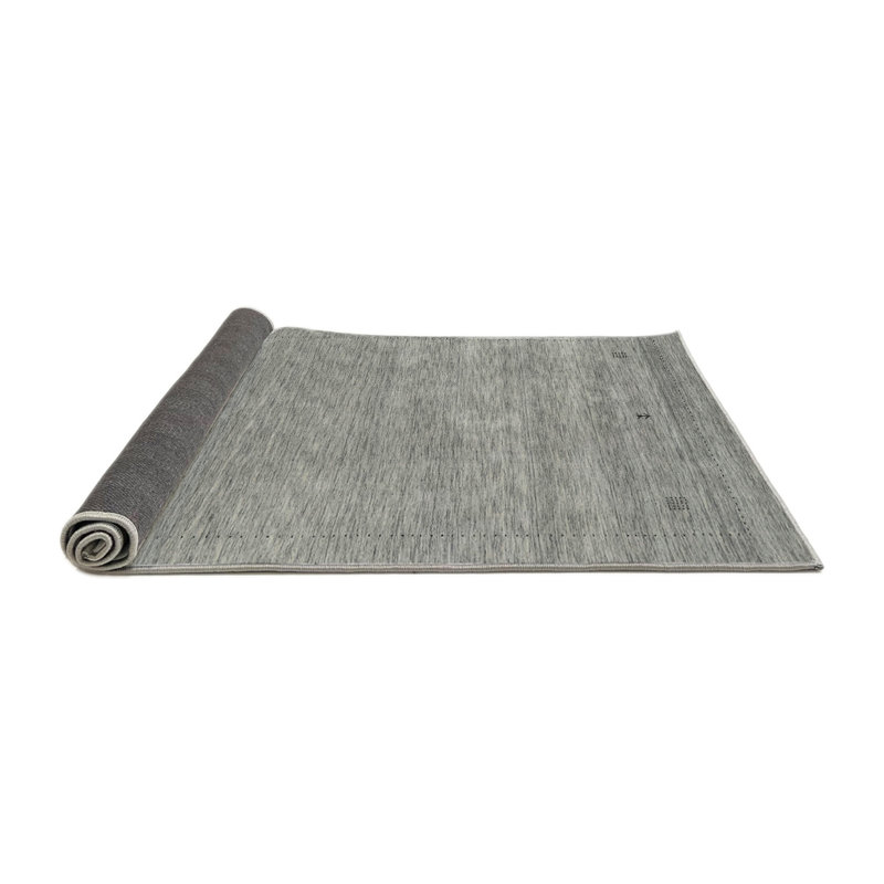 Tapis abstrait gris, Rond 6 pi