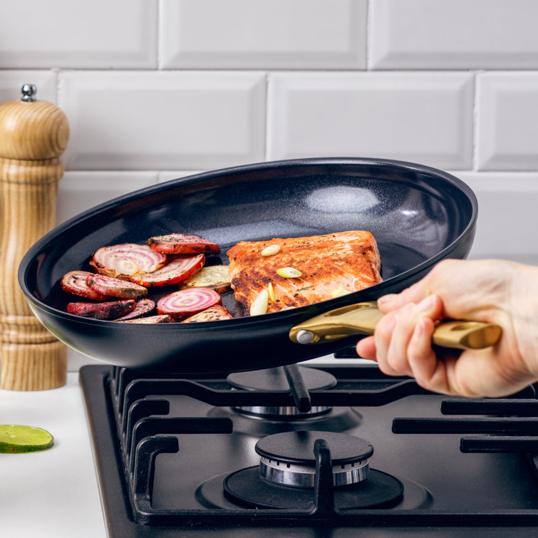 Reserve Ceramic Nonstick 12 Frypan with Helper Handle and Lid