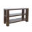 Bremen 50" Transitional Modern Block-Frame Sofa Console Table with Shelves