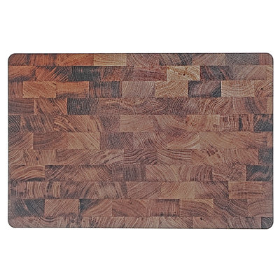Ensemble de 12 napperons en bois avec imprimé liège