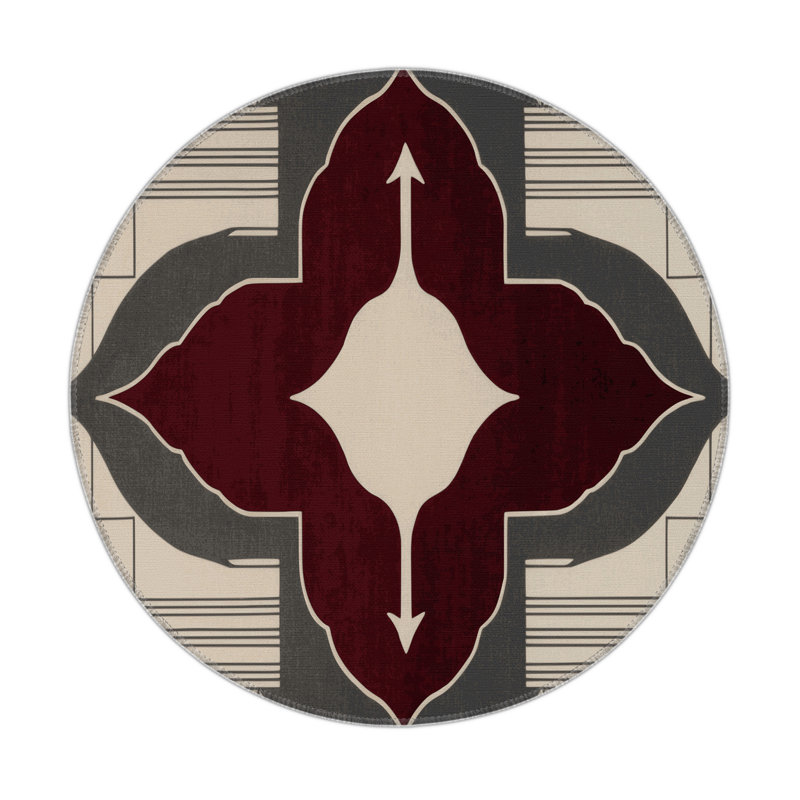 Precision Pulse Indoor And Outdoor Area Rug, Round 5'