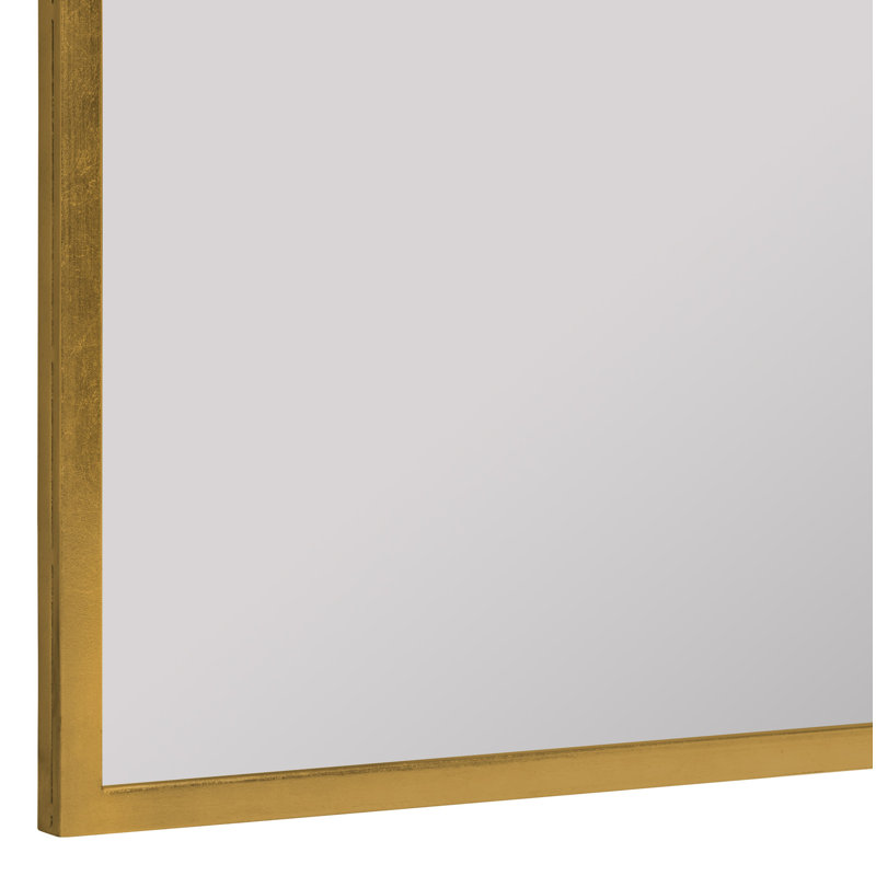 Simone Mantle Collection Flat Metal Mirror, Gold