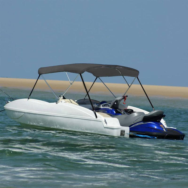 Toile avec cadre en aluminium pour bateau, H 53,9 po x l 55,1 po x P 72,05 po, Anthracite