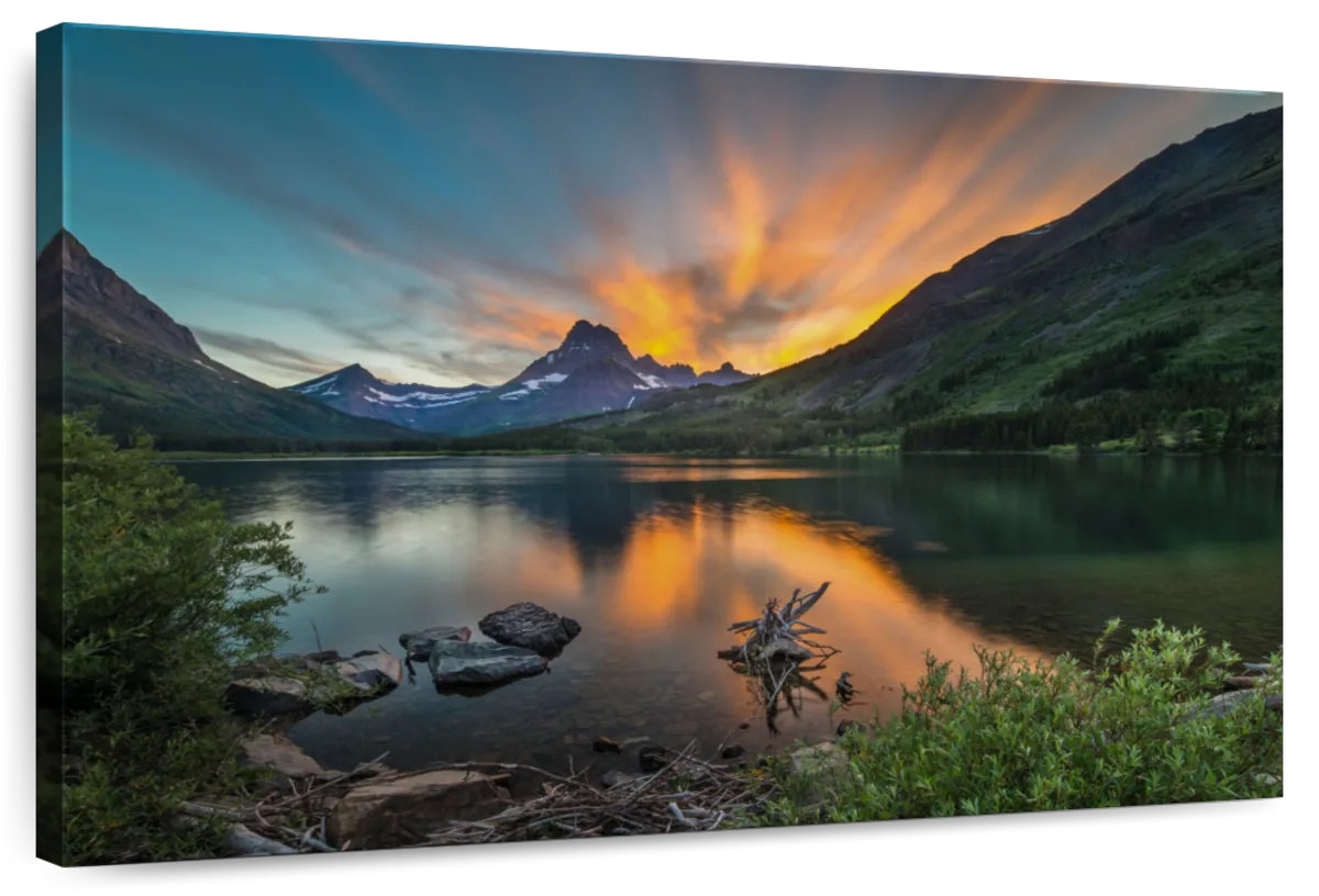 Millwood Pines Alvord Swiftcurrent Sunset Lake | Wayfair