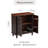 Doelling Retro 2 Door Storage Cabinet With Plaid Pattern Front-600668107