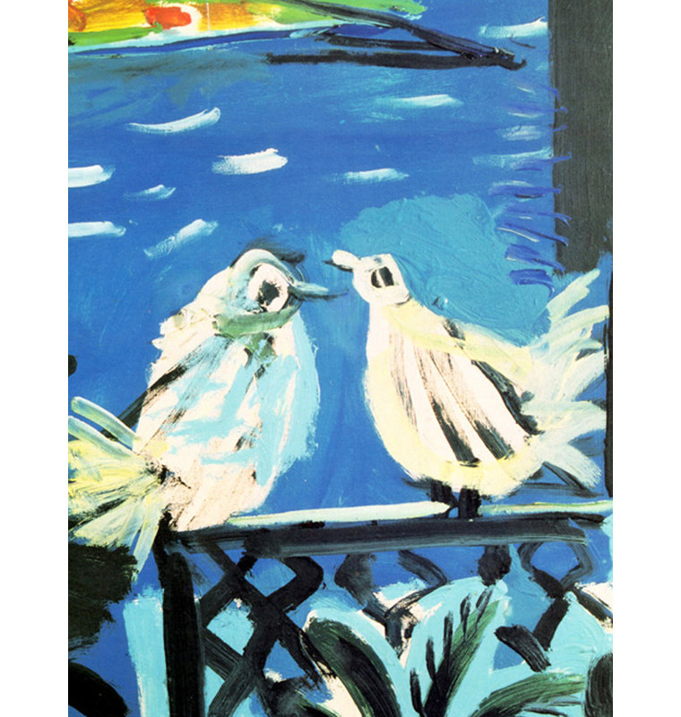Les pigeons, Cannes, 1957 (détail) MCG-PF114, H 47 po x l 36 po